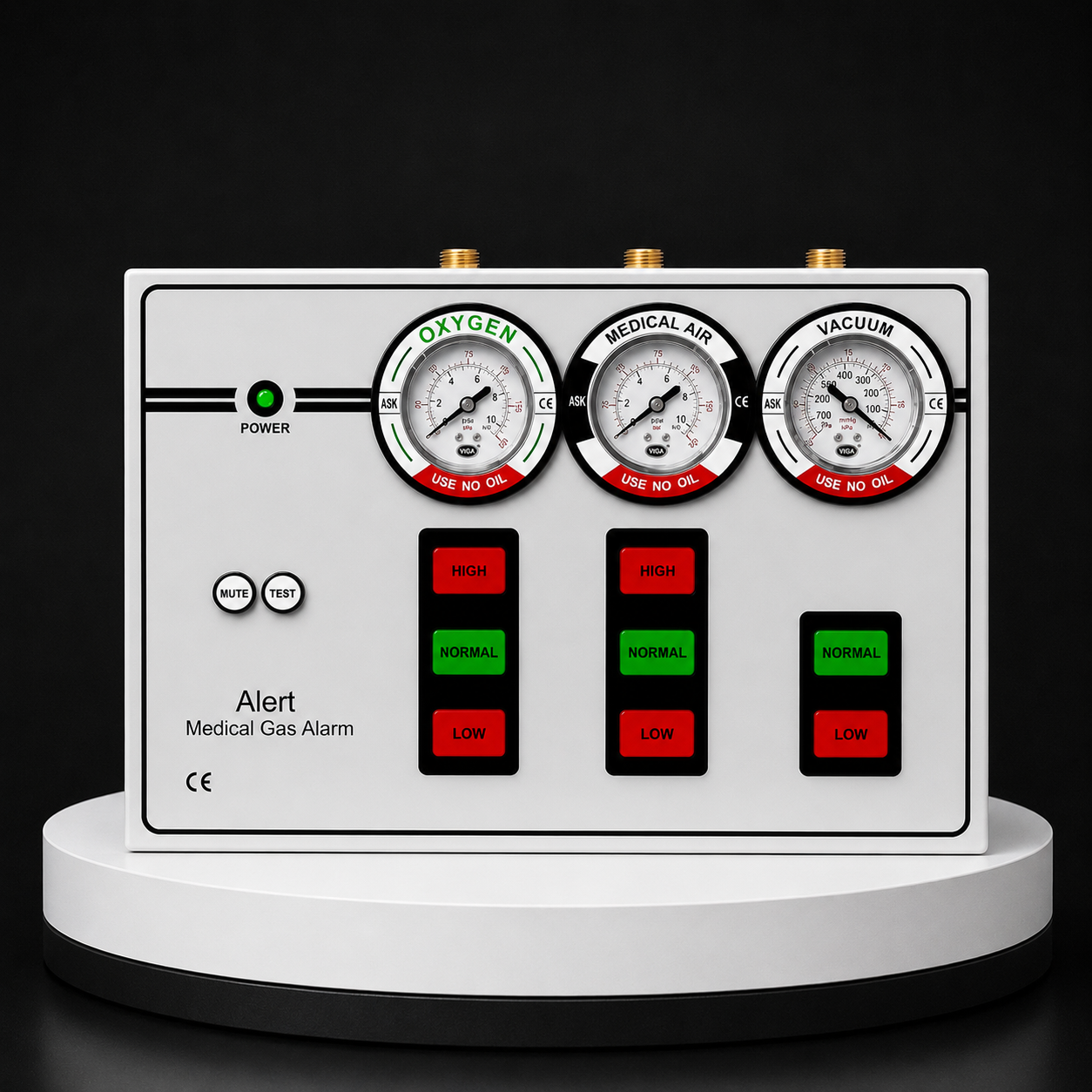 Three Gas Analog Medical Alarm System